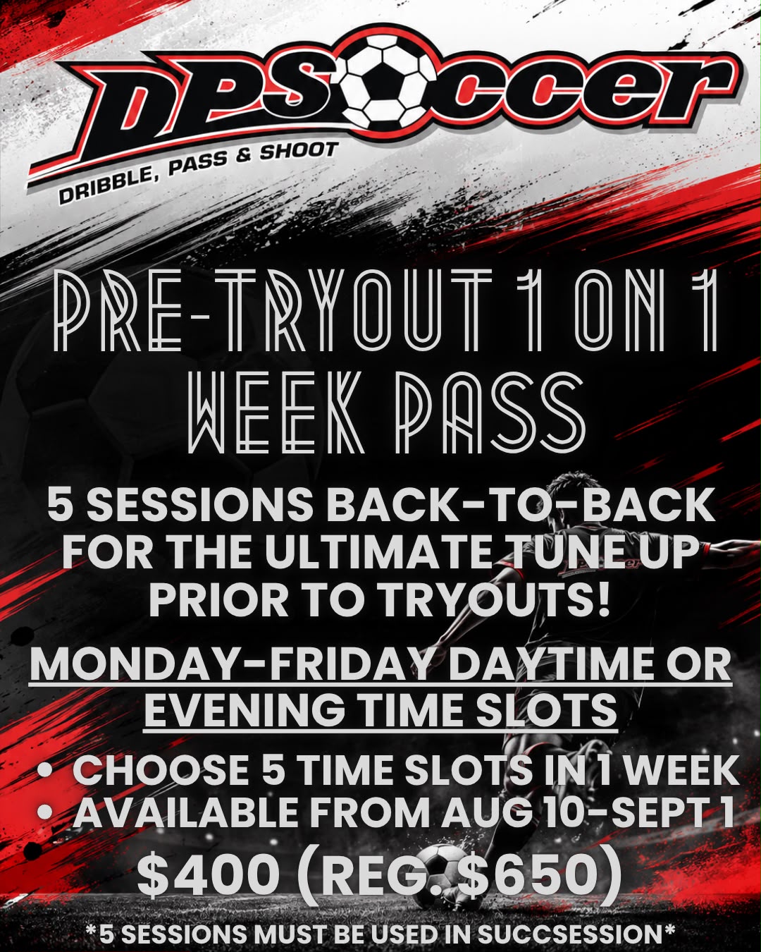 Pre-Tryout 1 on 1 Week Pass